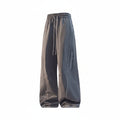 Men's Baggy Nylon Track Pants - Slate Grey