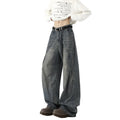 Men's Heavy Washed Mud-Dye Baggy Jeans