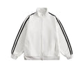 Men's Oversized Varsity Track Jacket - White
