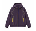 Men's Contrast Stitch Zip-Up Hoodie Jacket