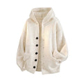 Men's Oversized Hooded Knit Cardigan - Cream & Olive